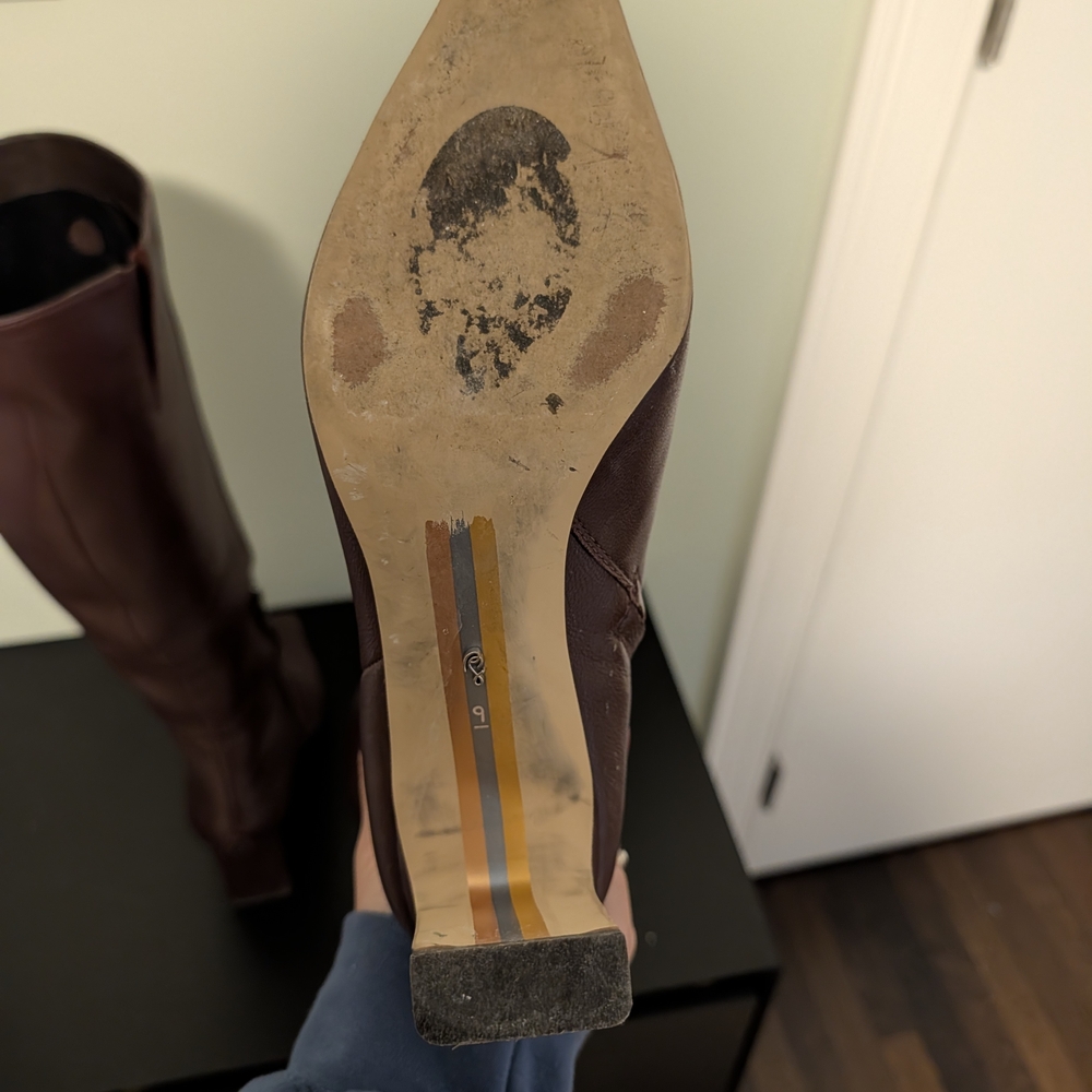 Sam Edelman Sylvia Boots in Spiced Pecan, Size 9 Wide Calf - Picture 7 of 12